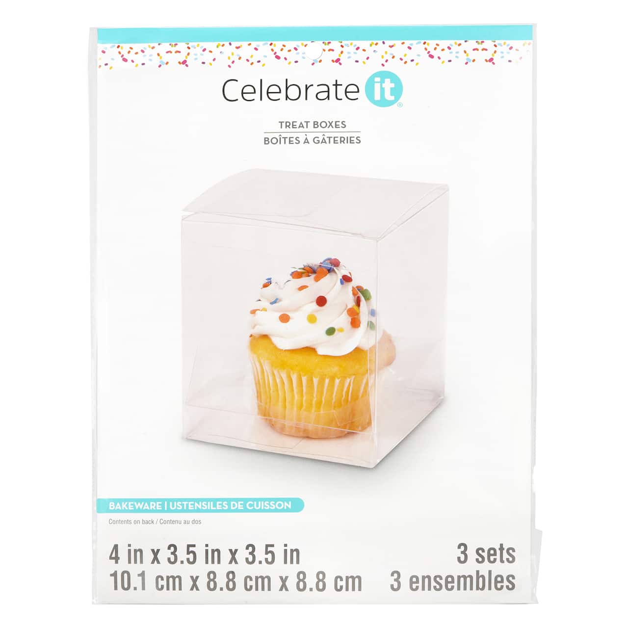 12 Packs: 3 ct. (36 total) Clear Acetate Treat Boxes by Celebrate It&#xAE;